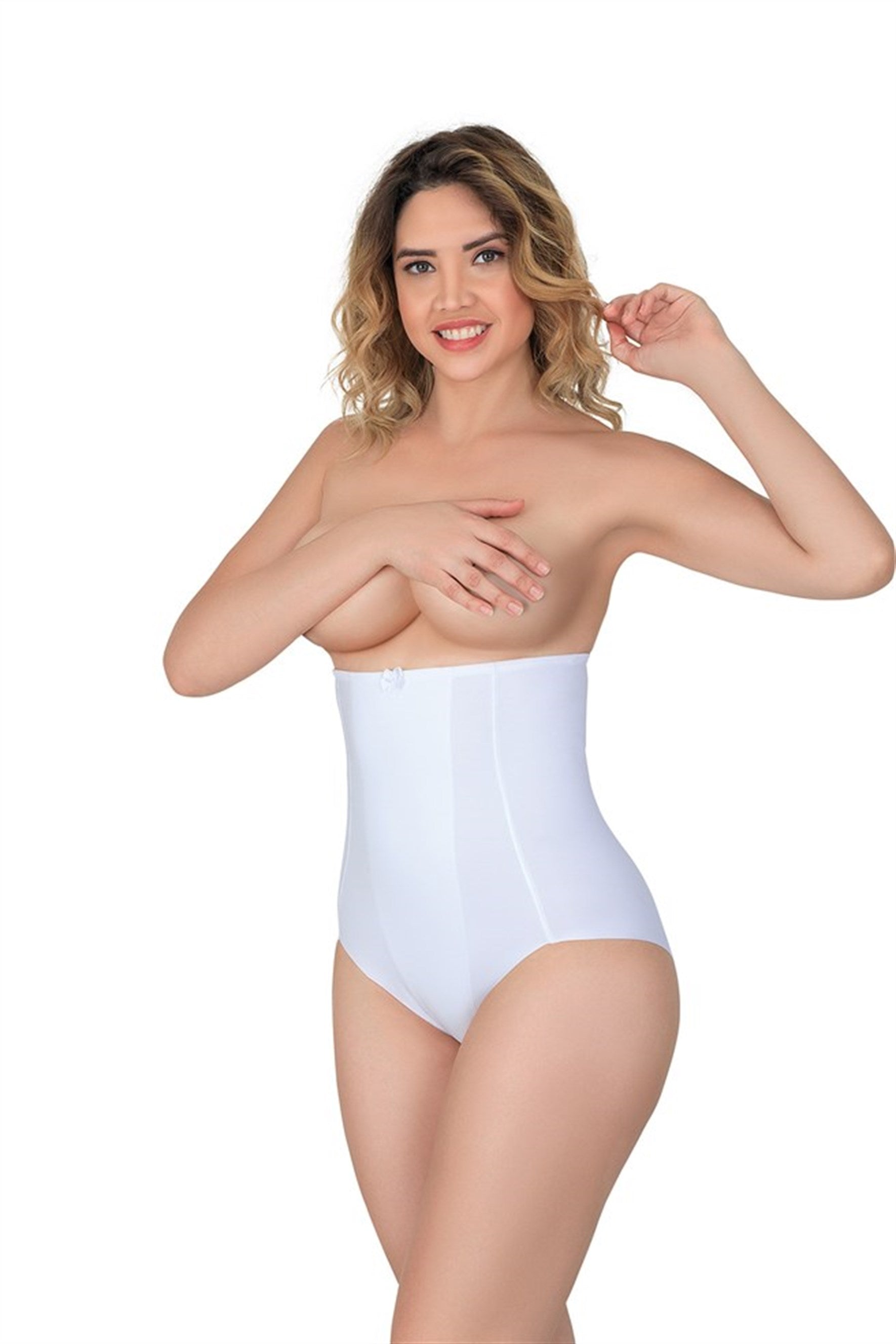 Emay 2920 Karın Toparlayıcı Destekli Lazer Slip Lohusa Korse - Hamileco Homewear