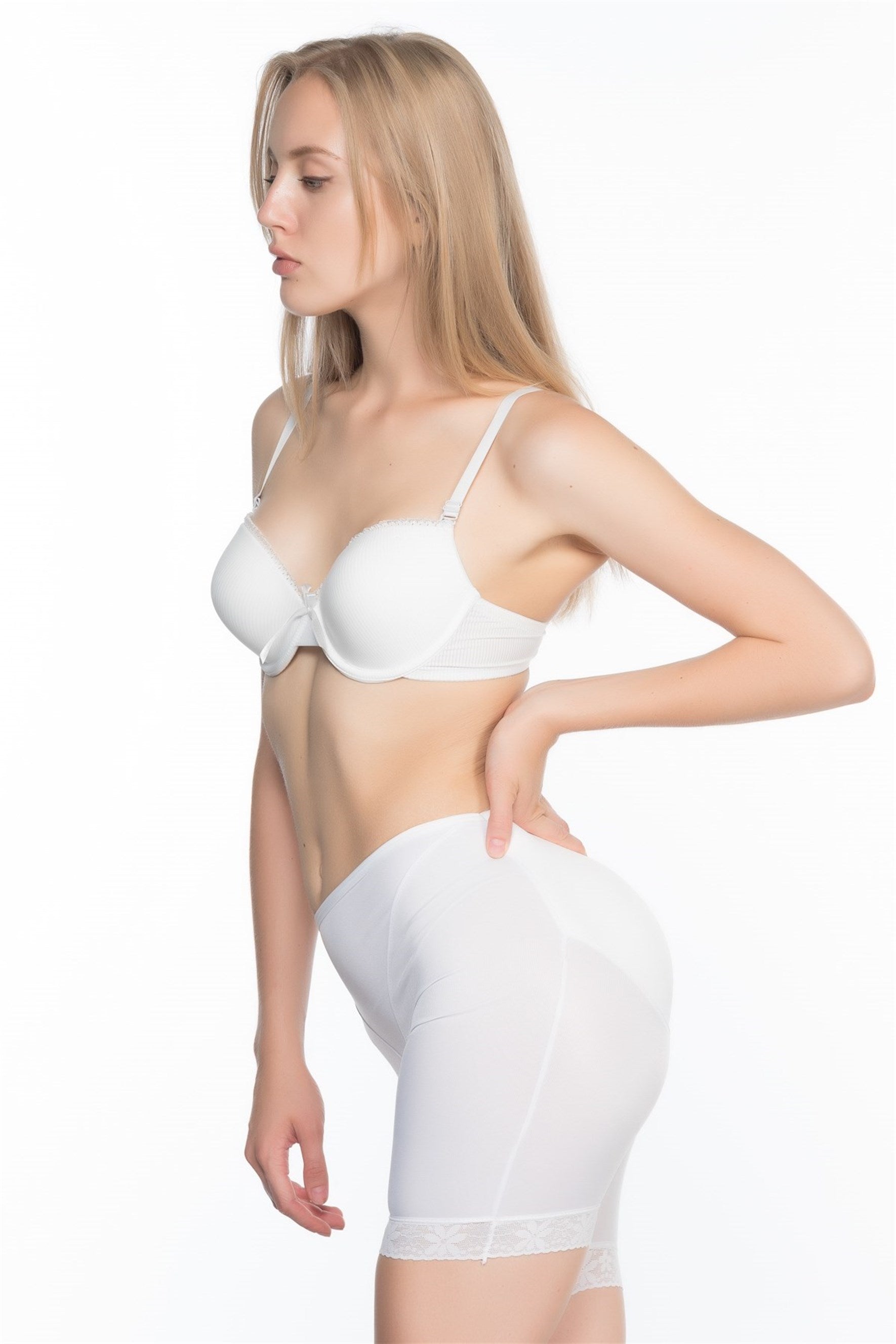 Emay 2002 Paçası Dantelli Pop-up Boxer Lohusa Korse - Hamileco Homewear