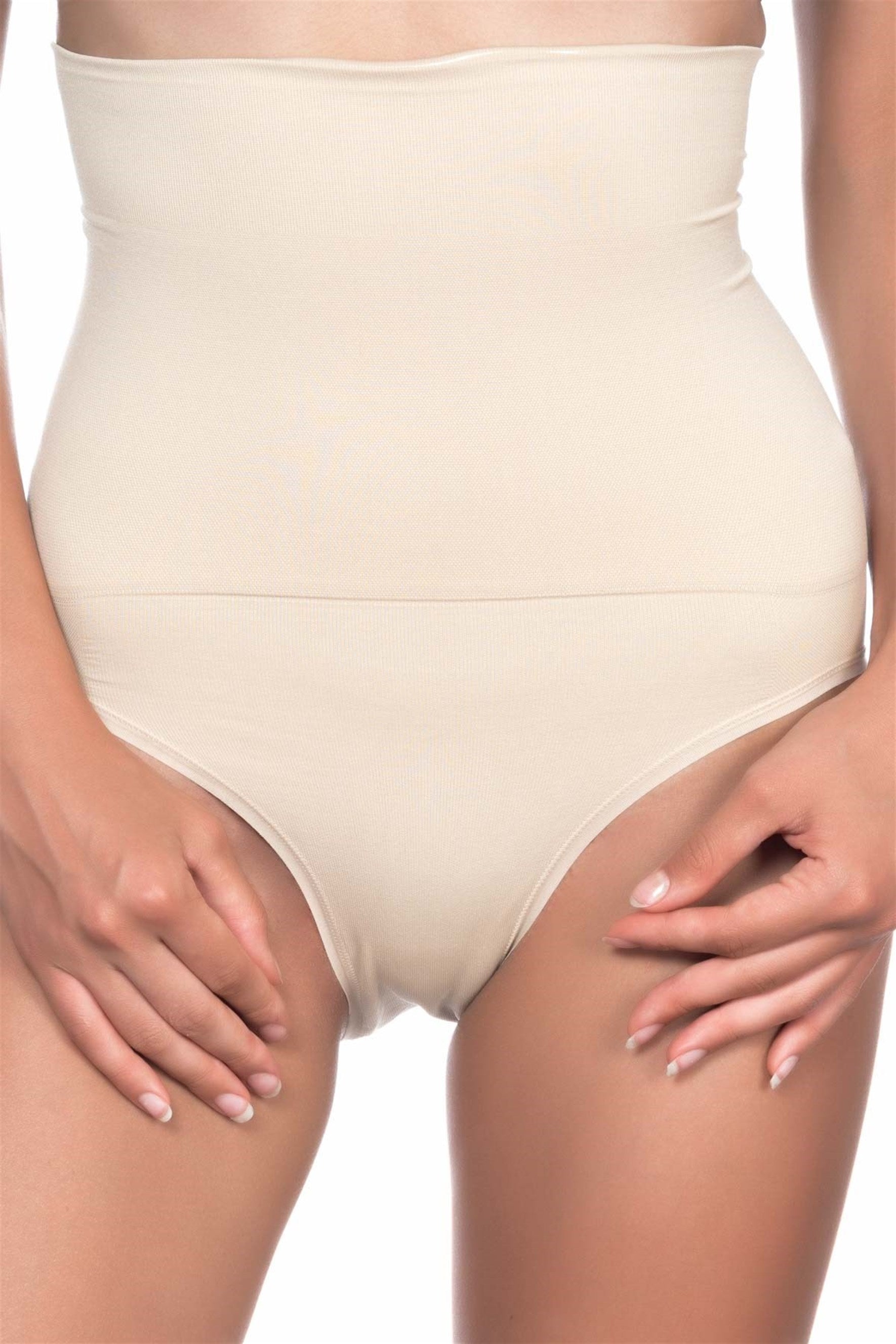 Emay 2009 Dikişsiz Yüksek Bel Double Slip Lohusa Korse - Hamileco Homewear