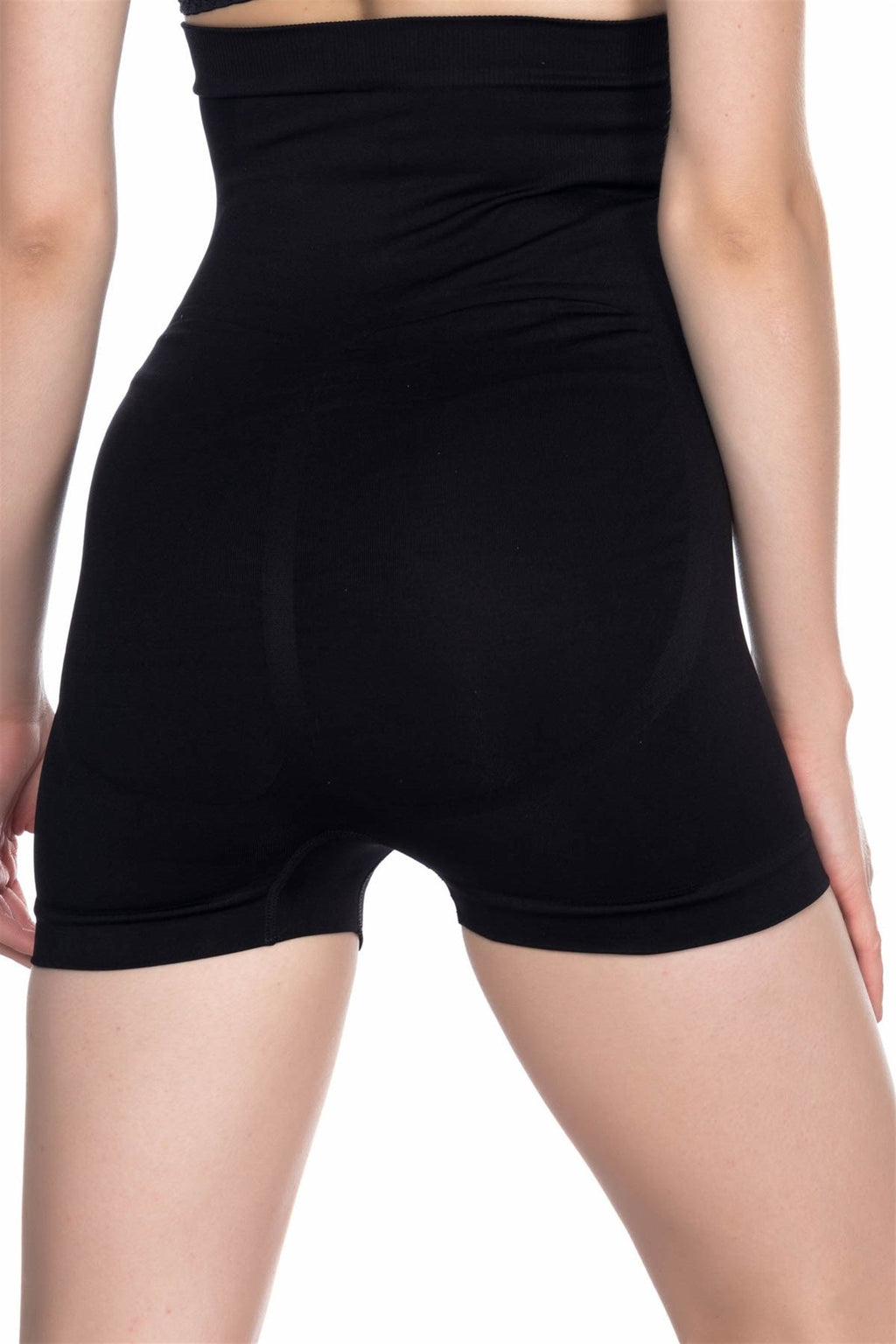 Emay 2047 Dikişsiz Uzun Bel Kısa Paça Boxer Lohusa Korse - Hamileco Homewear