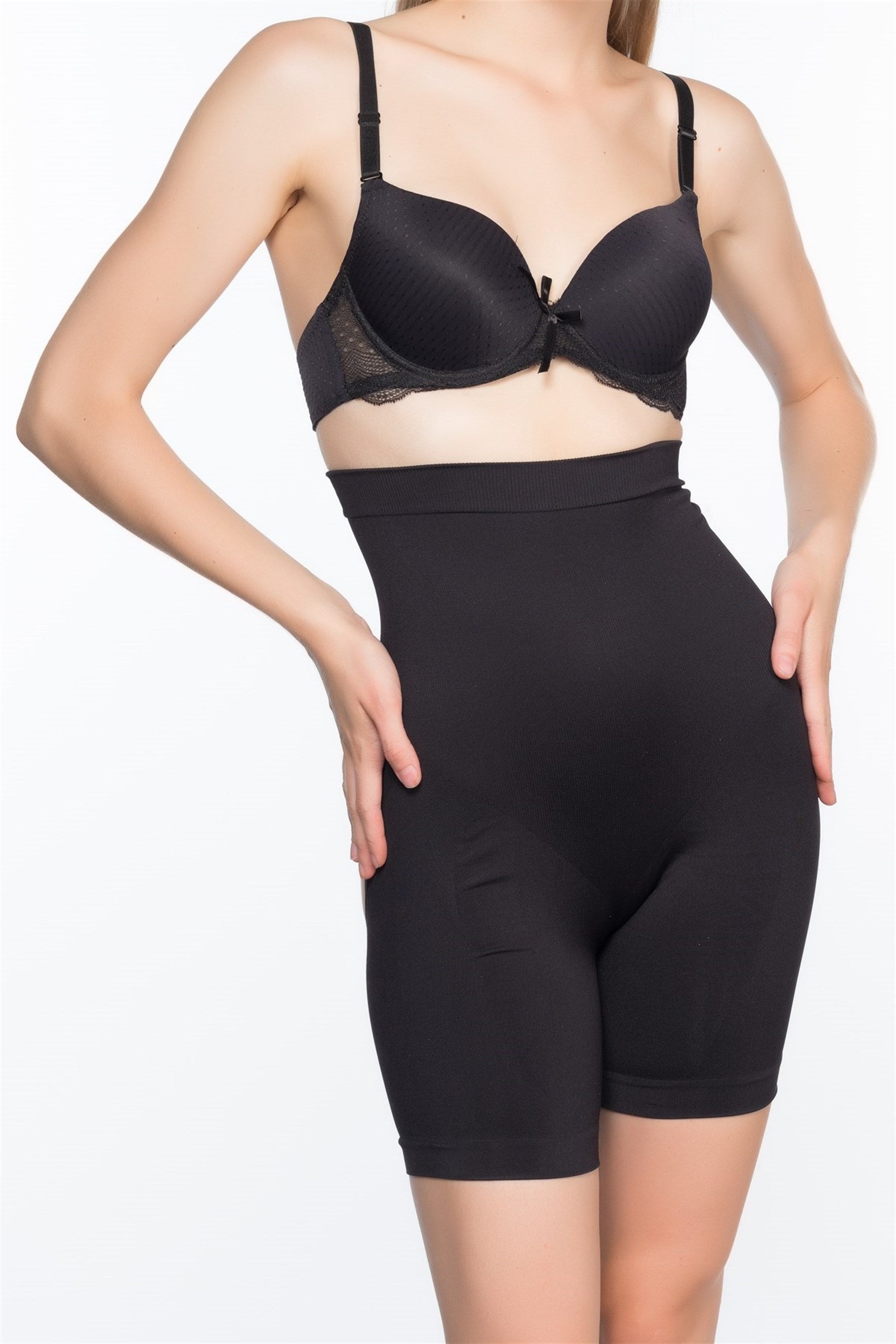 Emay 2063 Yüksek Bel Paçalı Lohusa Korse - Hamileco Homewear