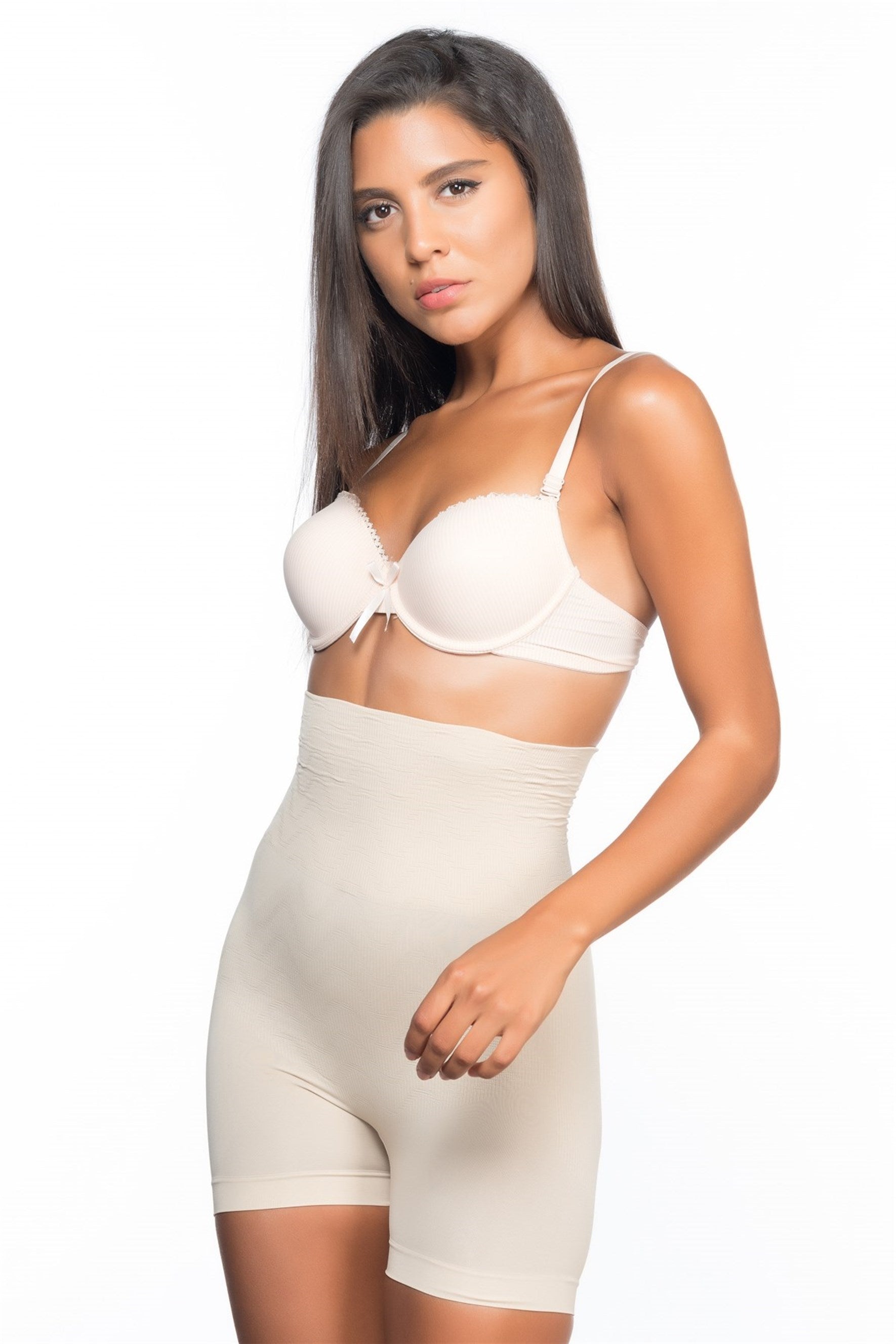 Emay 2075 Double Yüksek Bel Kısa Paçalı Lohusa Korse - Hamileco Homewear