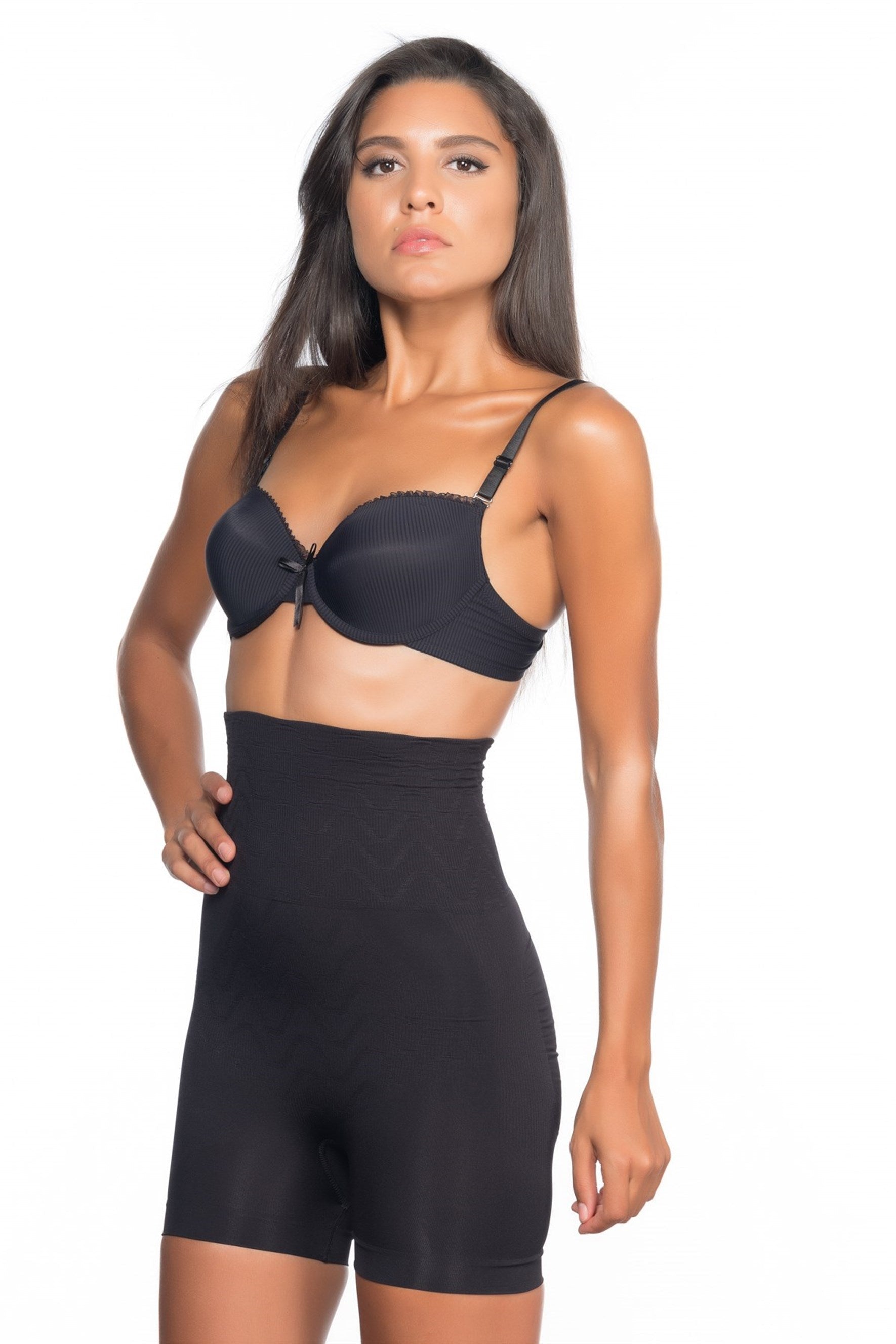 Emay 2075 Double Yüksek Bel Kısa Paçalı Lohusa Korse - Hamileco Homewear