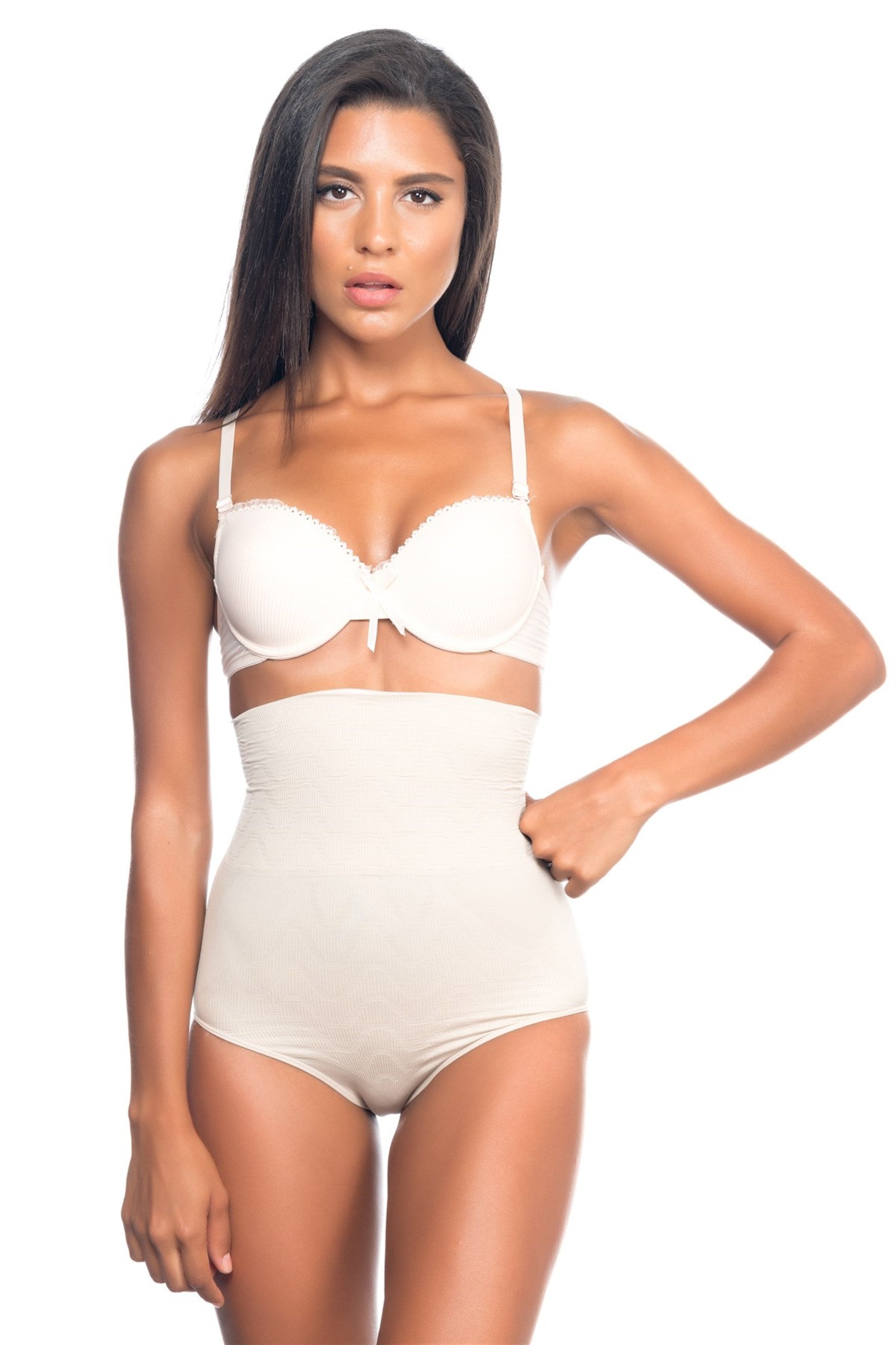 Emay 2079 Desenli Double Yüksek Bel Slip Lohusa Korse - Hamileco Homewear