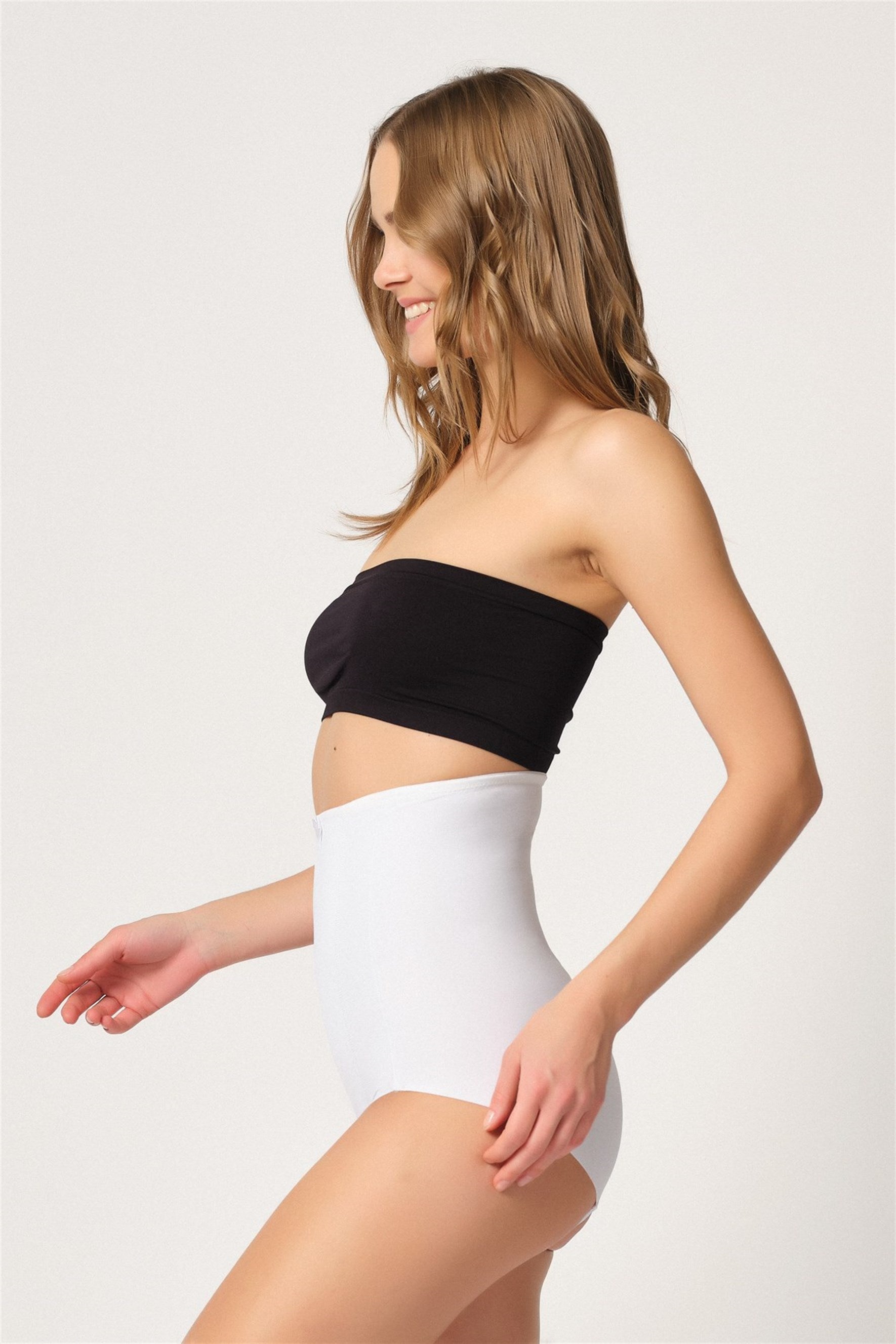 Emay 2920 Karın Toparlayıcı Destekli Lazer Slip Lohusa Korse - Hamileco Homewear