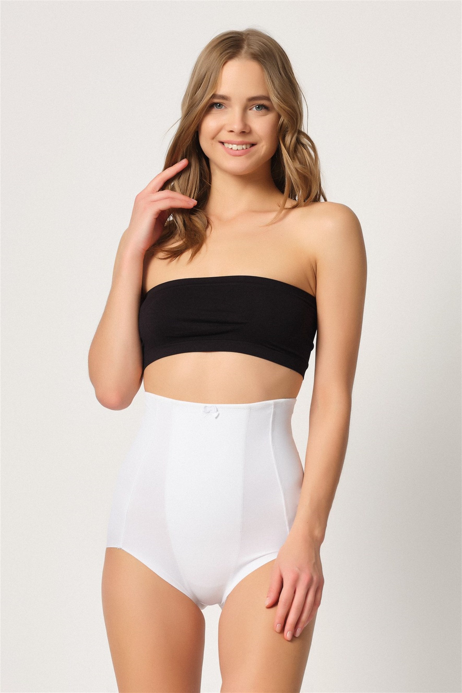 Emay 2920 Karın Toparlayıcı Destekli Lazer Slip Lohusa Korse - Hamileco Homewear