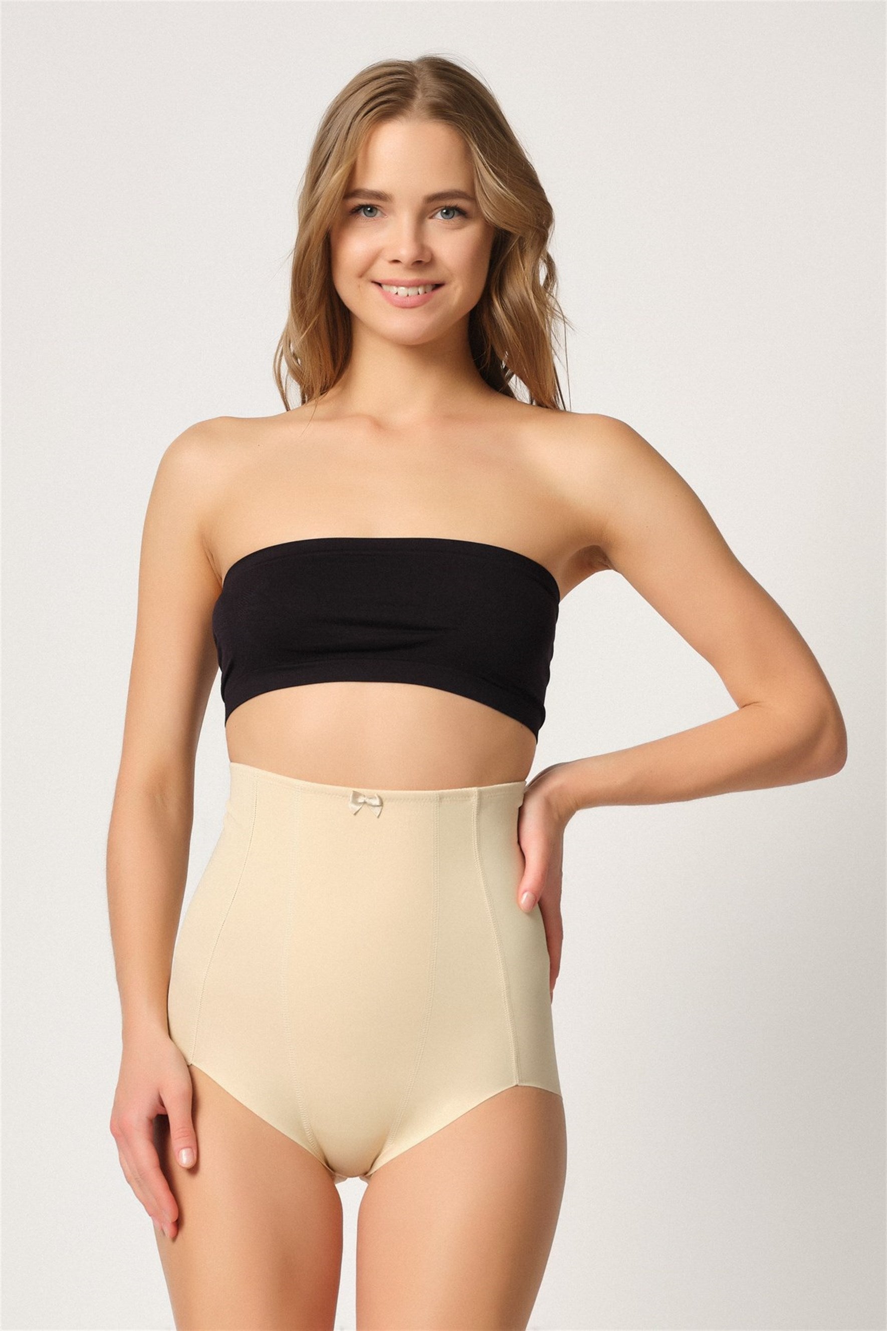 Emay 2920 Karın Toparlayıcı Destekli Lazer Slip Lohusa Korse - Hamileco Homewear