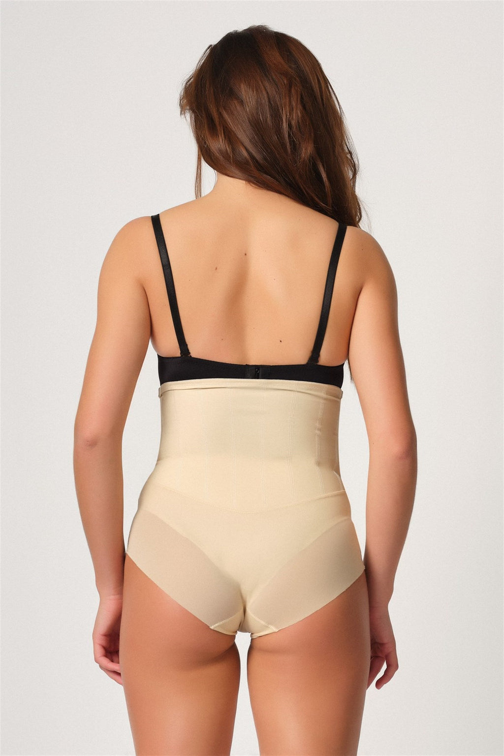 Emay 2945 Tül Karyokalı Lazer Slip Lohusa Korse Beyaz - Hamileco Homewear