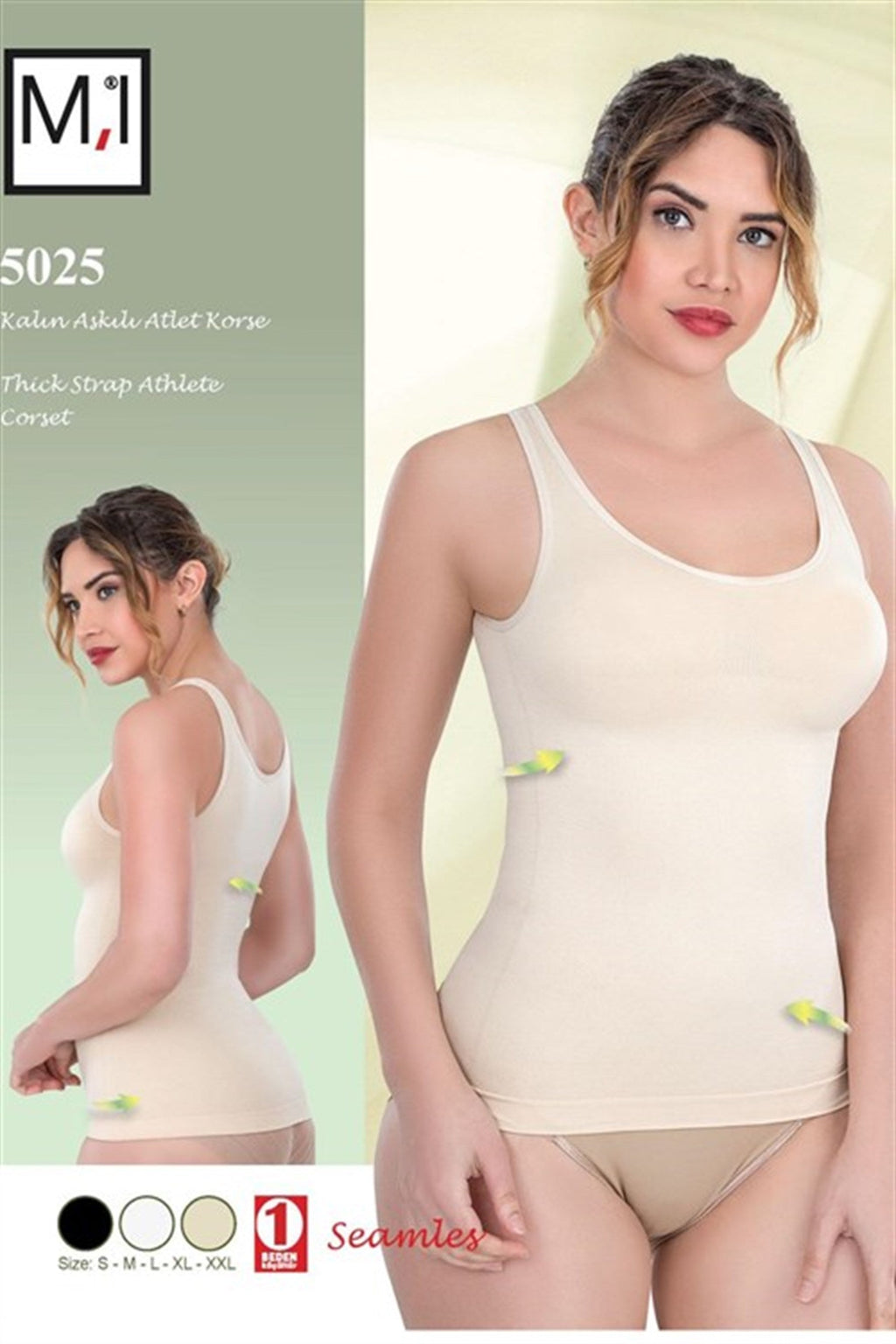 Emay 5025 Kalın Askılı Atlet Lohusa Korse - Hamileco Homewear