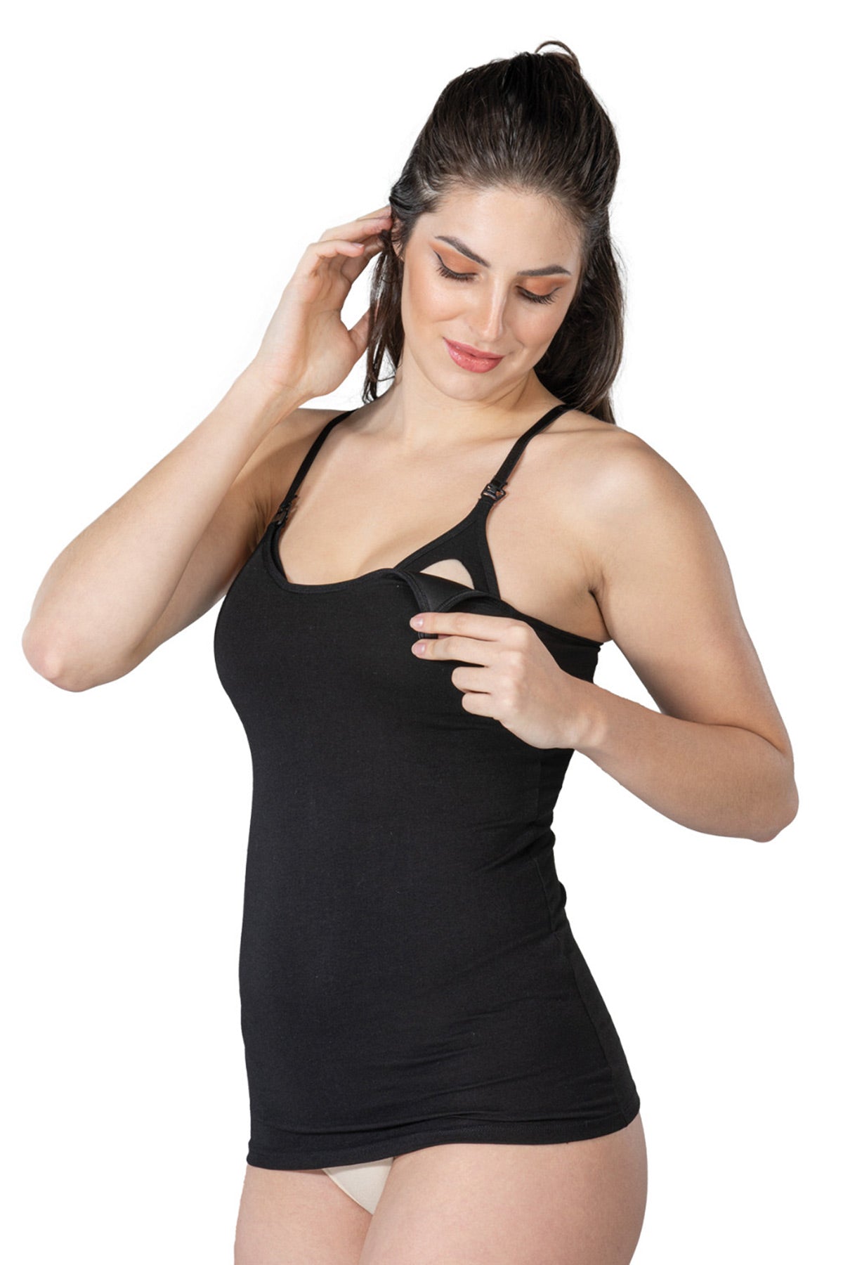 Emay 1413 Cotton Kaplı Emzirme Atleti - Hamileco Homewear